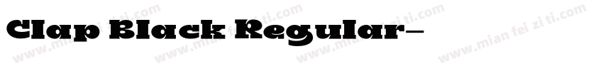 Clap Black Regular字体转换